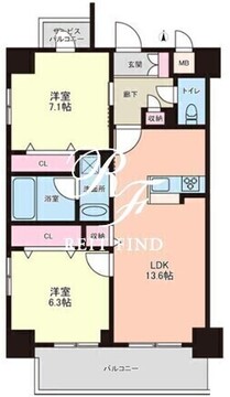 MZ RESIDENCE RYOGOKU 603 間取り図