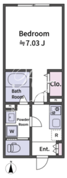 アラート大山2 102 間取り図