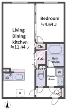 アラート大山2 403 間取り図