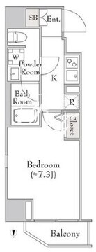 ルミークアン北上野 801 間取り図