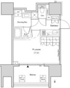 ザ・パークハビオ北千住 1403 間取り図