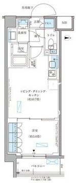 パークアクシス文京本郷 416 間取り図