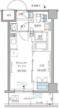 パークアクシス文京本郷 517 間取り図