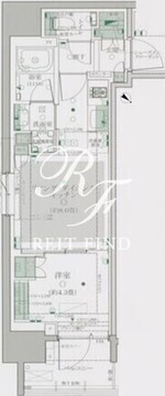ルフォンリブレ駒込六義園 15階31.48㎡ 間取り図