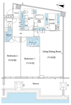 二番町テラス 911 間取り図