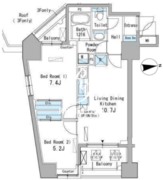 パークアクシス駒込 902 間取り図