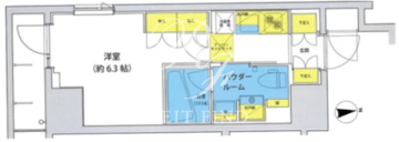 アジールコート北品川 605 間取り図