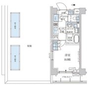 パークアクシス池上 408 間取り図