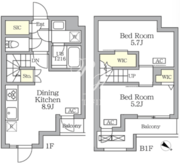 アジールコート三宿テラス 108 間取り図
