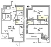 アジールコート三宿テラス 109 間取り図