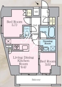 ラグゼナ北千住2 802 間取り図