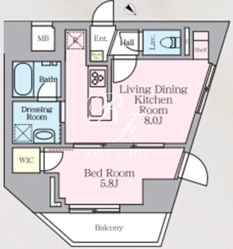 ラグゼナ北千住2 801 間取り図