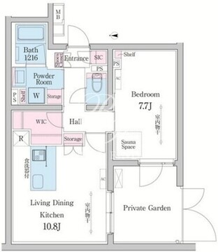 デュオメゾン渋谷 101 間取り図