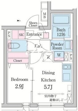 デュオメゾン渋谷 302 間取り図