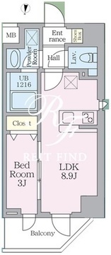 ルフォンリヴェント板橋西台 602 間取り図