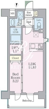 ルフォンリヴェント板橋西台 505 間取り図