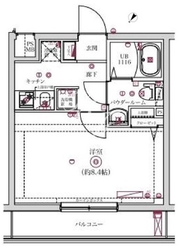 レンティーヴァ綾瀬 210 間取り図