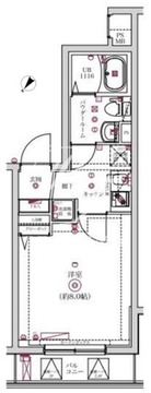 レンティーヴァ綾瀬 211 間取り図