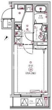 レンティーヴァ綾瀬 301 間取り図