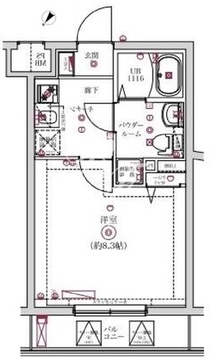 レンティーヴァ綾瀬 303 間取り図