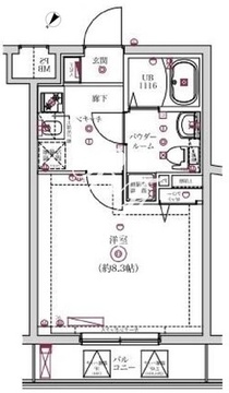 レンティーヴァ綾瀬 403 間取り図