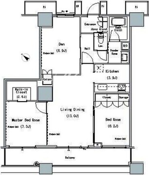 ザ東京タワーズミッドタワー 407 間取り図