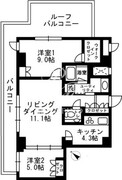 アーバンパーク代官山 2-704 間取り図