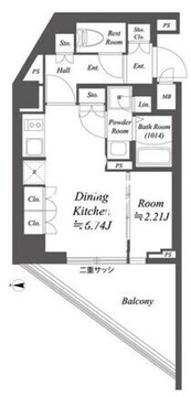 ブランシエスタ荻窪 306 間取り図