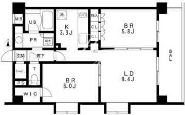 レジディア池袋 505 間取り図