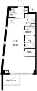 JMFレジデンス世田谷三宿 501 間取り図