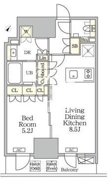 ザ・パークハビオ大森山王 402 間取り図