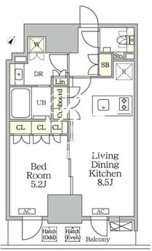 ザ・パークハビオ大森山王 1002 間取り図