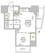 ザ・パークハビオ大森山王 1004 間取り図