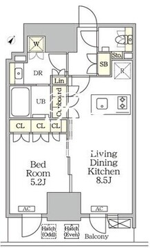 ザ・パークハビオ大森山王 1202 間取り図