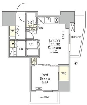 ザ・パークハビオ大森山王 1804 間取り図