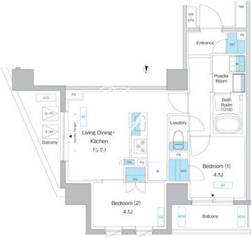 プレディアコート板橋 503 間取り図
