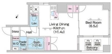 コンフォリア浅草駒形 901 間取り図