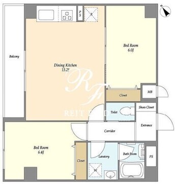 カルム浅草馬道 801 間取り図