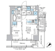 パークアクシス西巣鴨 701 間取り図