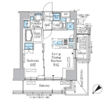 パークアクシス西巣鴨 701 間取り図