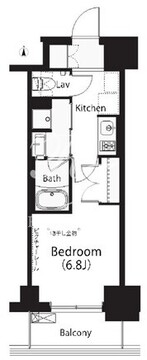 フレンシア文京関口 1202 間取り図