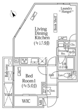 オジオ西荻窪2 302 間取り図