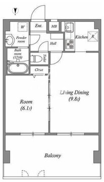 アーバハイツ六町環七北通り 502 間取り図