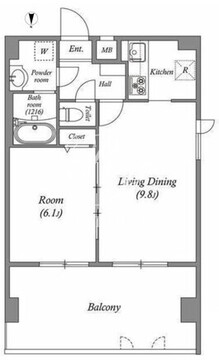 アーバハイツ六町環七北通り 603 間取り図