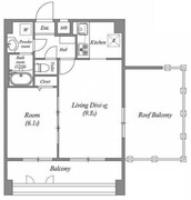 アーバハイツ六町環七北通り 702 間取り図