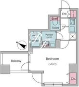 ラクラス日本橋浜町 701 間取り図