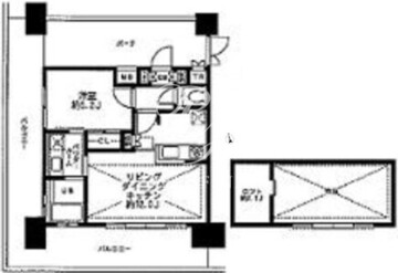 レジディア大森東 1003 間取り図