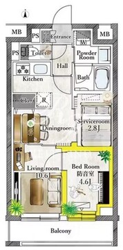 プラネソシエプラス桜台 210 間取り図