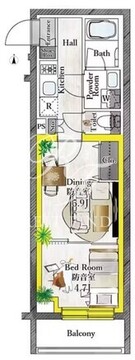 プラネソシエプラス桜台 211 間取り図