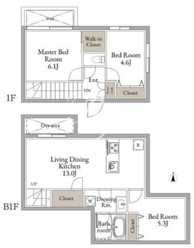 ライブフラット東高円寺2 101 間取り図